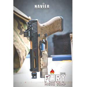 Compensateur TR-1 Upgrade Navier Micro Comp Fury 9mm 1/2x28 RH Matériels de compétition customisation