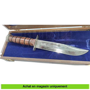 Couteau fixe KABAR Années 70 Edition Limitée 200ème Anniversaire USMC n° 1268/2500 (Rare) Couteaux fixes divers