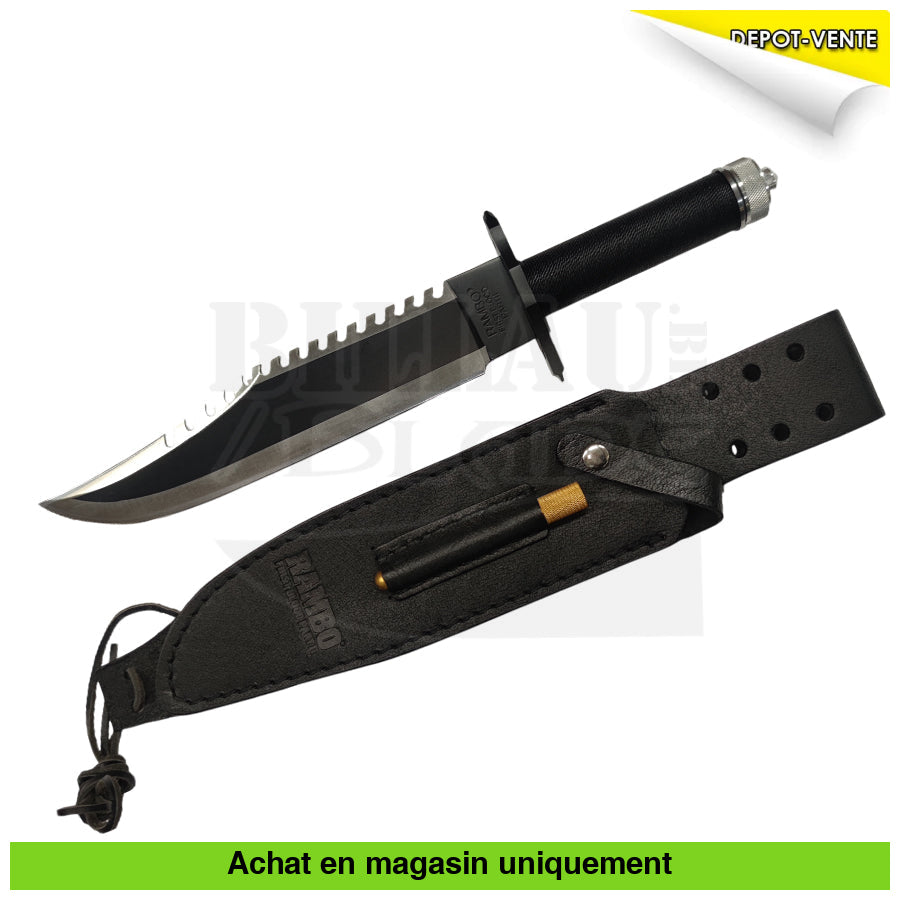 Couteau Fixe Officiel United Cutlery Rambo 2 (Rare) Couteaux Fixes Militaires