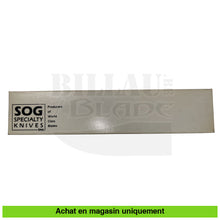 Charger l&#39;image dans la galerie, Couteau fixe Sog Tech 2 (Rare) Couteaux fixes Militaires