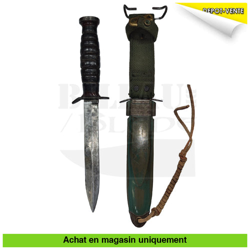Couteau Fixe Us M3 + Fourreau M8 A1 (Original) Couteaux Fixes De Chasse