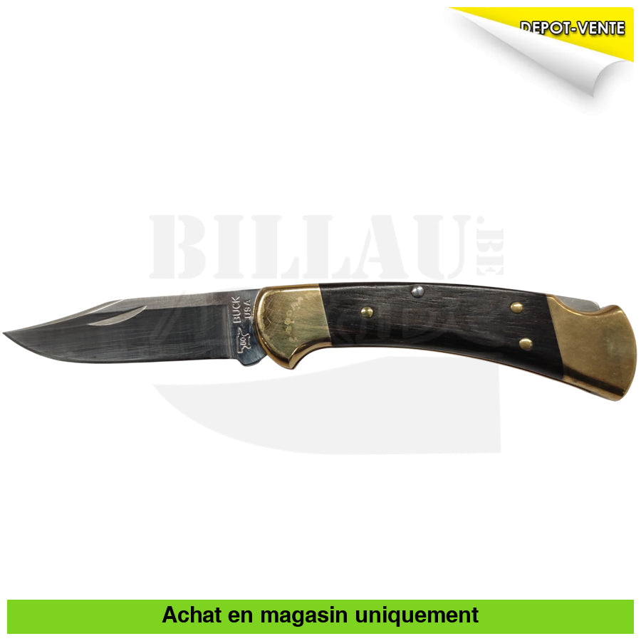 Couteau pliant Buck 110 Folding Hunter + étui cuir Couteaux pliants de chasse