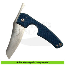 Charger l&#39;image dans la galerie, Couteau pliant Coupe-Cigare Les Fines Lames ’Le Petit’ Edition Limitée Carbone Bleu + étui Cuir Couteaux pliants