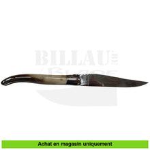 Charger l&#39;image dans la galerie, Couteau pliant Laguiole Corne Compostelle + étui cuir Couteaux pliants français