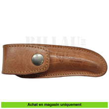 Charger l&#39;image dans la galerie, Couteau pliant Laguiole Corne Compostelle + étui cuir Couteaux pliants français
