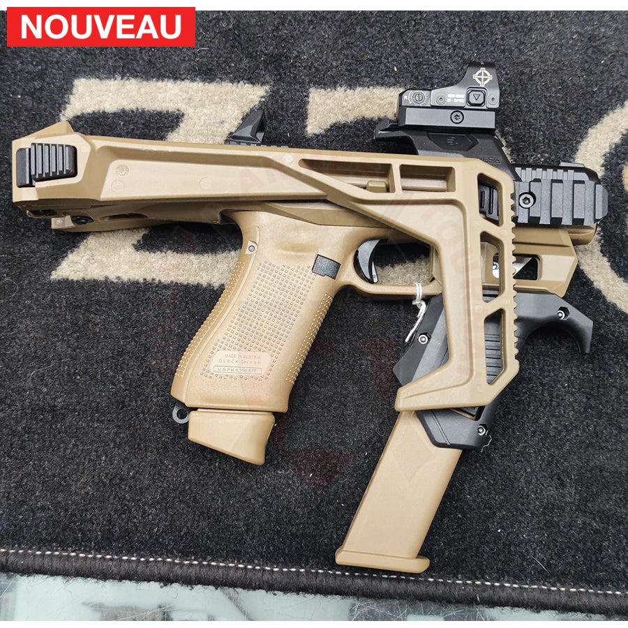 Custom Glock 17 Gen 5 Armée FR avec Kit Recover Tactical + Sightmark Customs
