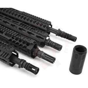 Embase Strike Industries 3-Lug QD pour Compensateur Universel Oppressor Matériels de compétition customisation