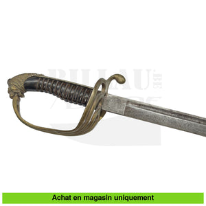 Épée d’officier de Gendarmerie Belge Auguste Fonson Bruxelles vers 1902-1921. Sans fourreau (Rare) Épées