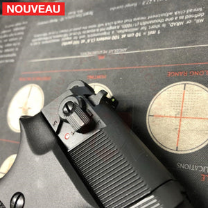 Fabrication et adaptation sur mesure de Fibres Optiques dans Hausse et Guidon de Walther CP88 Montage & Réglage Optiques