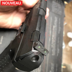 Fabrication et adaptation sur mesure de Fibres Optiques dans Hausse et Guidon de Walther CP99 Montage & Réglage Optiques