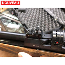 Charger l&#39;image dans la galerie, Fabrication et adaptation sur mesure d’un ensemble hausse et guidon amovibles sur une PCP Air Arms Customs