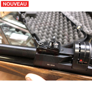 Fabrication et adaptation sur mesure d’un ensemble hausse et guidon amovibles sur une PCP Air Arms Customs