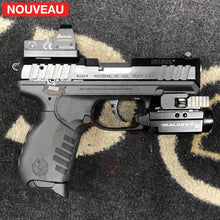 Charger l&#39;image dans la galerie, Fabrication et adaptation sur mesure d’une plaque adaptatrice de Hausse pour Red Dot pour un Pistolet Ruger SR22