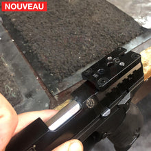 Charger l&#39;image dans la galerie, Fabrication et adaptation sur mesure d’une plaque adaptatrice de Hausse pour Red Dot pour un Pistolet Ruger SR22