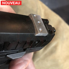Charger l&#39;image dans la galerie, Fabrication et adaptation sur mesure d’une plaque adaptatrice de Hausse pour Red Dot pour un Pistolet Ruger SR22
