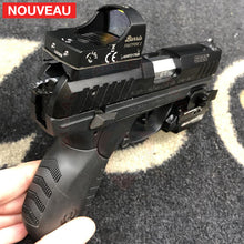 Charger l&#39;image dans la galerie, Fabrication et adaptation sur mesure d’une plaque adaptatrice de Hausse pour Red Dot pour un Pistolet Ruger SR22