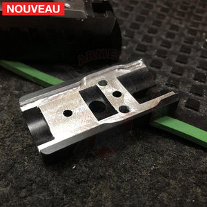 Fabrication et adaptation sur mesure d’une plaque adaptatrice de Hausse pour Red Dot pour un Pistolet Ruger SR22