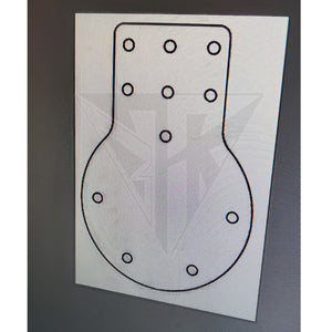 Fabrication Sur Mesure Adaptateur Blade Tech / G - Code Rti Wheel Btk Kydex Noir (Permet De Rendre