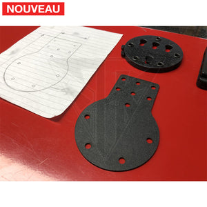 Fabrication Sur Mesure Adaptateur Blade Tech / G - Code Rti Wheel Btk Kydex Noir (Permet De Rendre