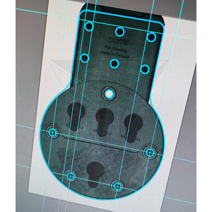 Fabrication Sur Mesure Adaptateur Blade Tech / G - Code Rti Wheel Btk Kydex Noir (Permet De Rendre