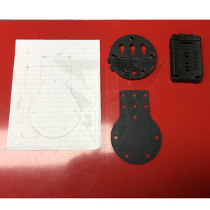 Fabrication Sur Mesure Adaptateur Blade Tech / G - Code Rti Wheel Btk Kydex Noir (Permet De Rendre