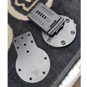 Fabrication Sur Mesure Adaptateur Blade Tech / G - Code Rti Wheel Btk Kydex Noir (Permet De Rendre