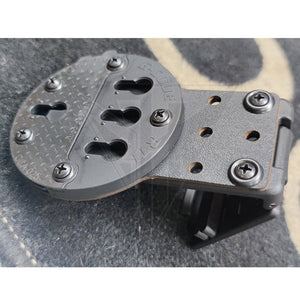 Fabrication Sur Mesure Adaptateur Blade Tech / G - Code Rti Wheel Btk Kydex Noir (Permet De Rendre