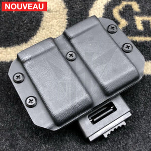 Fabrication sur mesure Double Porte-Chargeur 9mm Kydex KYDEX