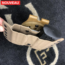 Charger l&#39;image dans la galerie, Fabrication sur mesure Double Porte-Chargeur FN FIve Seven Kydex FDE sur attache G-Code KYDEX