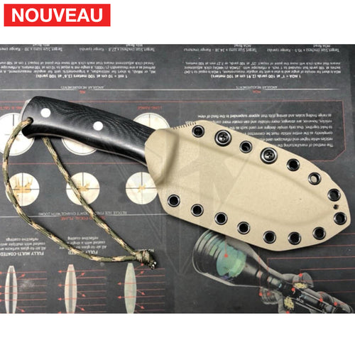 Fabrication sur mesure Etui Kydex FDE pour couteau de chasse KYDEX