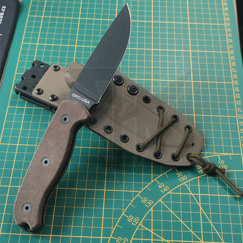 Fabrication Sur Mesure Etui Kydex Fde Pour Couteau Ontario Tak Passant De Ceinture Tek - Lok Avec