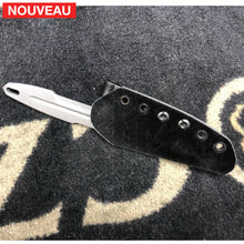 Charger l&#39;image dans la galerie, Fabrication sur mesure Etui Kydex Gris Inside pour Couteau Extrema Ratio S-Thil sur attache G-Code avec Alcantara côté