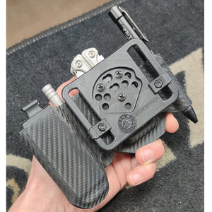 Fabrication Sur Mesure Gaine Kydex Carbone Pour Pince Multi - Outils Leatherman + Bit Drivers 2