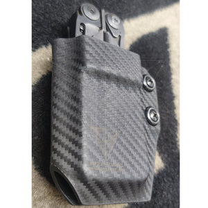 Fabrication Sur Mesure Gaine Kydex Carbone Pour Pince Multi - Outils Leatherman Surge Passant Kydex