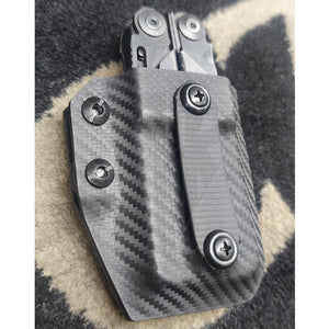 Fabrication Sur Mesure Gaine Kydex Carbone Pour Pince Multi - Outils Leatherman Surge Passant Kydex