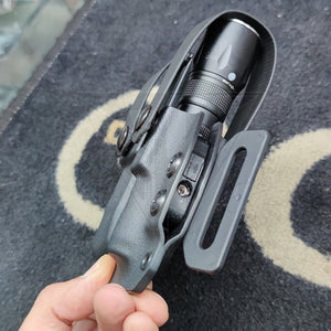 Gaine Kydex Noire Pour Lampe + Chargeur Le Tout Réglable En Hauteur Largeur Et Compression Avec