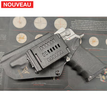 Charger l&#39;image dans la galerie, Fabrication sur mesure Holster Kydex Black pour S&amp;W 5906 9mm KYDEX