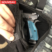 Charger l&#39;image dans la galerie, Fabrication sur mesure Holster Kydex Carbone pour Insert EDC dans banane tactique Helikon-Tex pour CZ Shadow 2 KYDEX