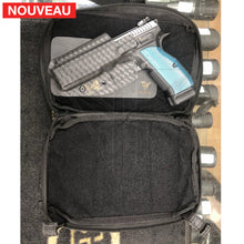 Charger l&#39;image dans la galerie, Fabrication sur mesure Holster Kydex Carbone pour Insert EDC dans banane tactique Helikon-Tex pour CZ Shadow 2 KYDEX