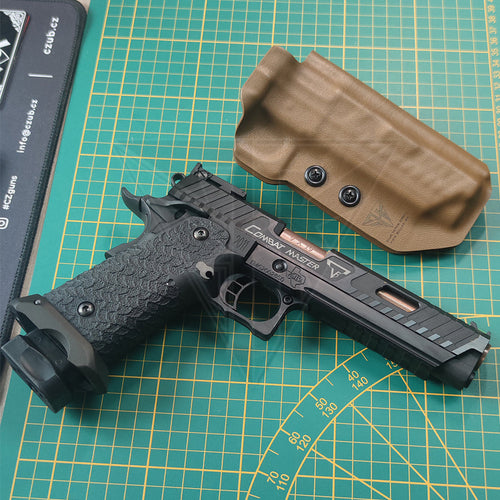 Fabrication Sur Mesure Holster Kydex Coyote Pour Pistolet Sti 2011 Combat Master Taran Tactical