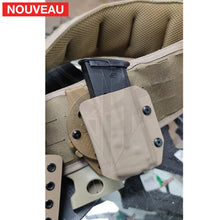 Charger l&#39;image dans la galerie, Fabrication sur mesure Holster Kydex FDE + Porte-Chargeur Simple + Porte-Chargeurs Double sur système G-Code pour FN
