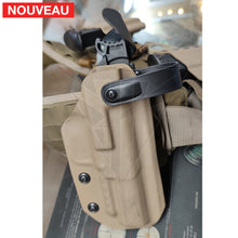 Charger l&#39;image dans la galerie, Fabrication sur mesure Holster Kydex FDE + Porte-Chargeur Simple + Porte-Chargeurs Double sur système G-Code pour FN