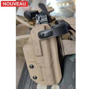 Fabrication sur mesure Holster Kydex FDE + Porte-Chargeur Simple + Porte-Chargeurs Double sur système G-Code pour FN