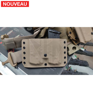 Fabrication sur mesure Holster Kydex FDE + Porte-Chargeur Simple + Porte-Chargeurs Double sur système G-Code pour FN