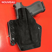 Charger l&#39;image dans la galerie, Fabrication Sur Mesure Holster Kydex Inside Gunmetal Grey Pour Pistolet Glock 43X Mos + Lampe