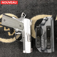 Charger l&#39;image dans la galerie, Fabrication sur mesure Holster Kydex Inside Noir pour Pistolet BUL Armory KYDEX