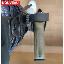 Charger l&#39;image dans la galerie, Fabrication sur mesure Holster Kydex Level 3 Glock 17 Gen3 + Lampe Olight Valkyrie + Réglage avec ou sans lampe + Kit