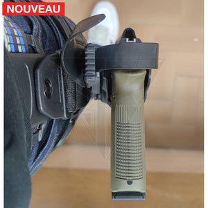 Fabrication sur mesure Holster Kydex Level 3 Glock 17 Gen3 + Lampe Olight Valkyrie + Réglage avec ou sans lampe + Kit