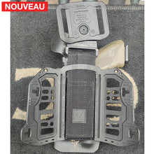 Charger l&#39;image dans la galerie, Fabrication sur mesure Holster Kydex Level 3 Glock 17 Gen3 + Lampe Olight Valkyrie + Réglage avec ou sans lampe + Kit