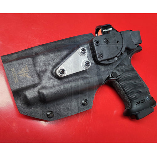 Fabrication Sur Mesure Holster Kydex Level 3 Multicam Black + Hood Pour Pistolet Walther Pdp Pro